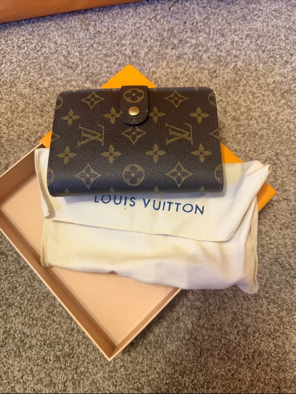 Louis Vuitton Monogram Snap Compact Wallet - Brown/Gold